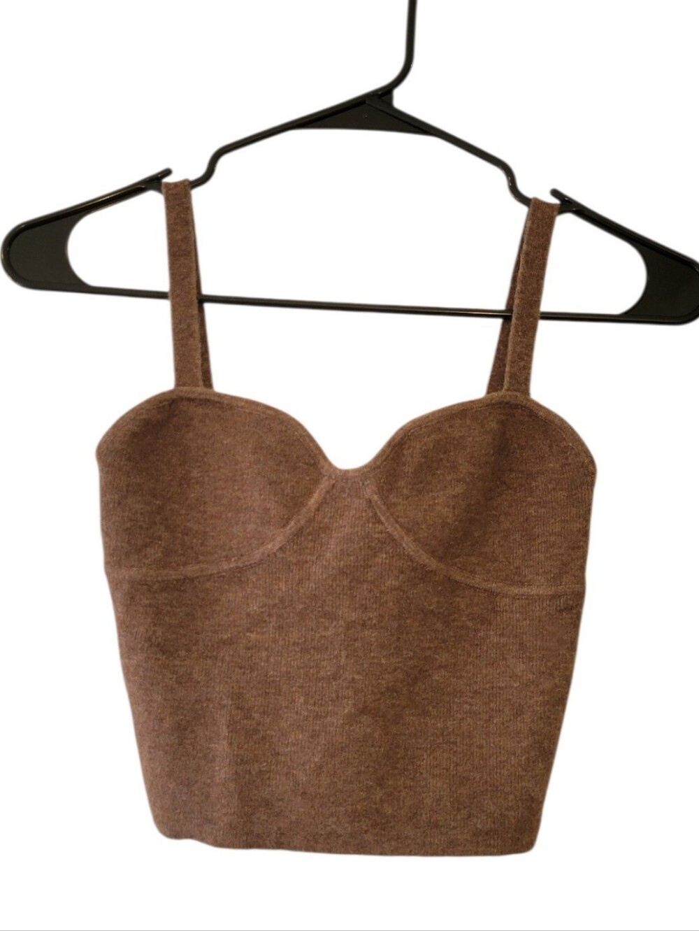 Wilfred Brown Wool Blend Bustier Sweater Tank Top Size XS
